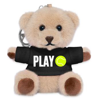Tennis Tennis Player - Teddy Keyring - black - Front