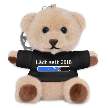 Lädt seit 2016 Pixelbar - Teddy Schlüsselanhänger - Schwarz - Vorne
