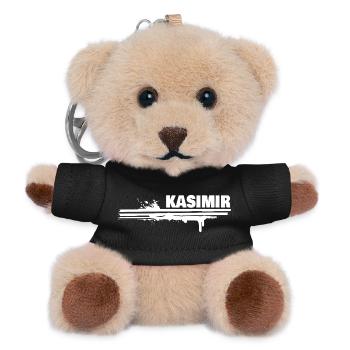 Malerei Kasimir - Teddy Schlüsselanhänger - Schwarz - Vorne