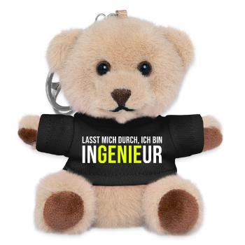 Genie Ingenieur - Teddy Schlüsselanhänger - Schwarz - Vorne