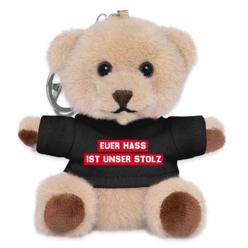 München - Euer Hass ist unser Stolz - Teddy Schlüsselanhänger - Schwarz - Vorne