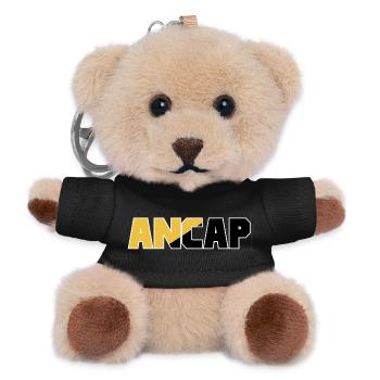 Anarchy Capitalism Flag 4 ancap - Teddy Keyring - black - Front