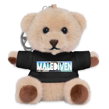 malediven - Teddy Schlüsselanhänger - Schwarz - Vorne