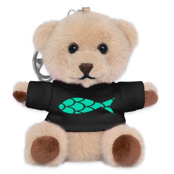 sardine. fish. April fool. sea. ocean - Teddy Keyring - black - Front
