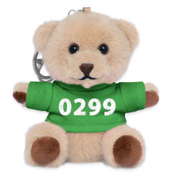 0299 Alkmaar Edam Purmerend Volendam Beemster - Teddy Schlüsselanhänger - Grün - Vorne