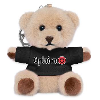 Opinion Power Button Design - Teddy Keyring - black - Front