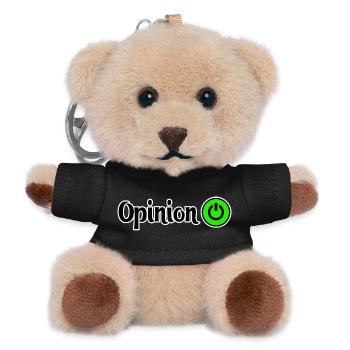 Opinionated power design graphics - Teddy Keyring - black - Front