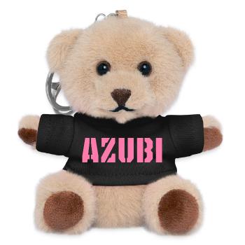 Azubi Tshirt 5 23 rosa - Teddy Schlüsselanhänger - Schwarz - Vorne