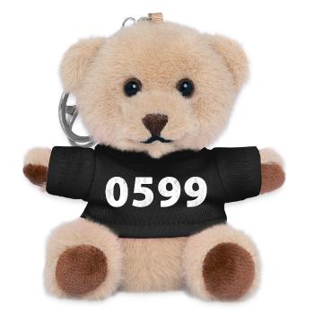 0599 Stadskanaal - Teddy Schlüsselanhänger - Schwarz - Vorne