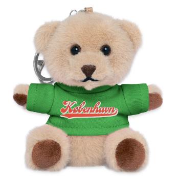 Kobenhavn Schriftzug Retro Logo - Teddy Schlüsselanhänger - Grün - Vorne