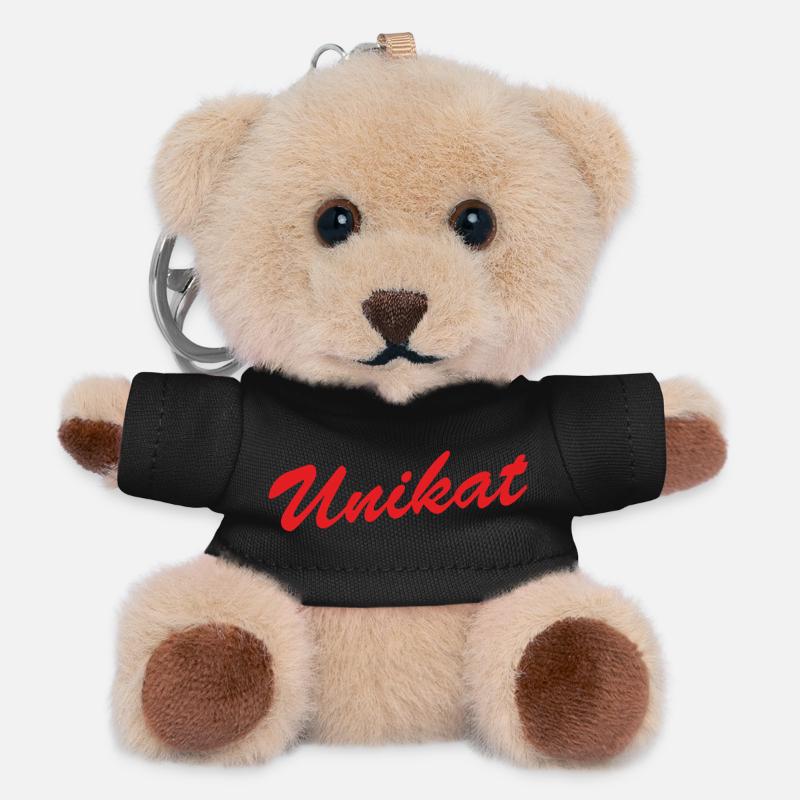 Unikat - Teddy Schlüsselanhänger - Schwarz