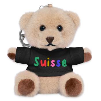 SCHWEIZ. LAND - Teddy Schlüsselanhänger - Schwarz - Vorne