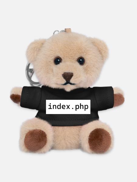 index php - Teddy Schlüsselanhänger - Schwarz