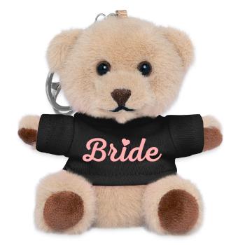 Équipe Bride ! Personnalisable - Porte-clés ourson - noir - Devant