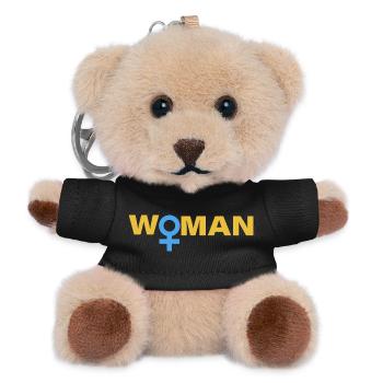 FEMME - Porte-clés ourson - noir - Devant