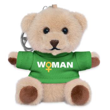 FEMME - Porte-clés ourson - vert - Devant