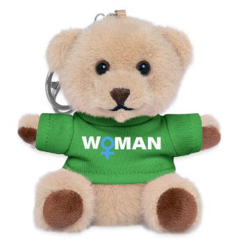 FEMME - Porte-clés ourson - vert - Devant