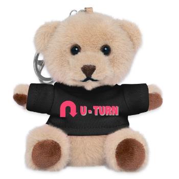 U-TURN - Teddy Schlüsselanhänger - Schwarz - Vorne