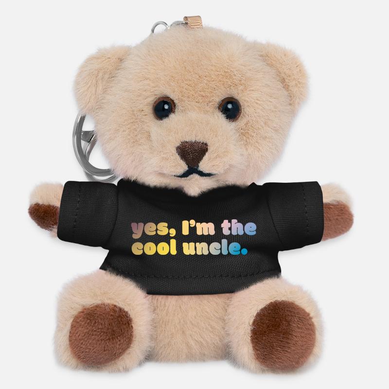 Cool Uncle Statement - Teddy Schlüsselanhänger - Schwarz