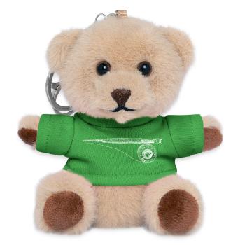 Pêche à la mouche - Porte-clés ourson - vert - Devant