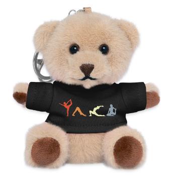 Yogini Postures - Teddy Keyring - black - Front