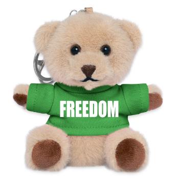 Freedom - Teddy Keyring - green - Front