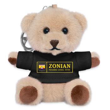 Zonian Panamakanal Zone Vintage Retro Design - Teddy Schlüsselanhänger - Schwarz - Vorne