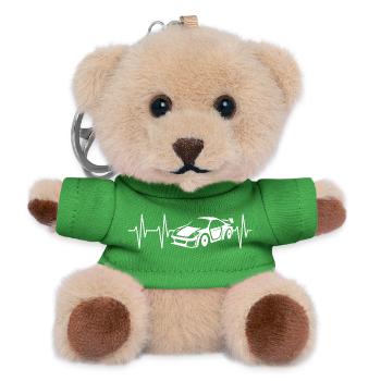 Heartbeat Car – Conception de l’impulsion de réglage - Porte-clés ourson - vert - Devant