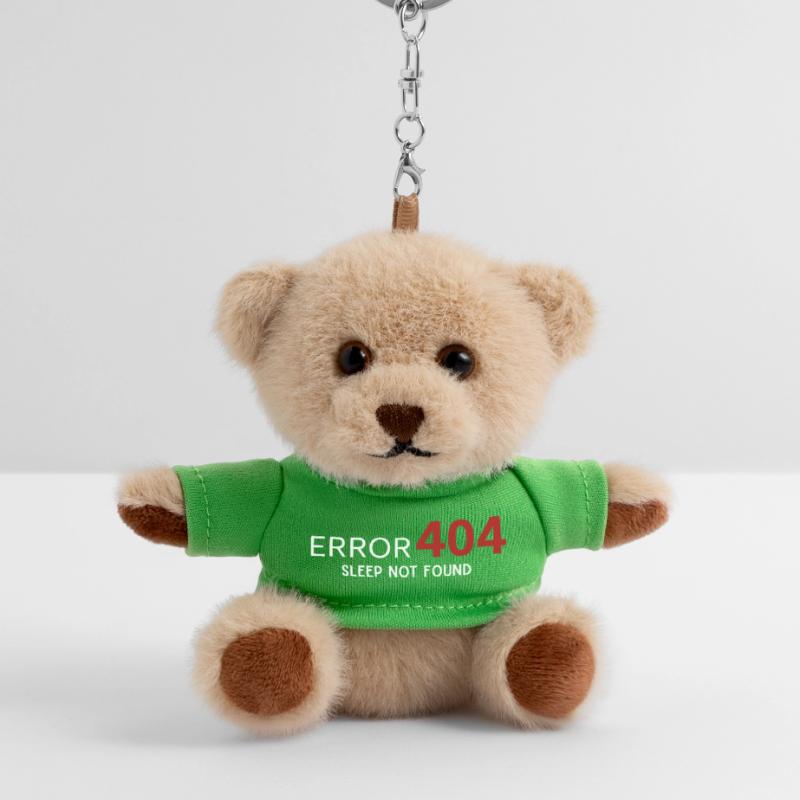 Error 404 Sleep Not Found – Pattern for Developers Teddy Keyring