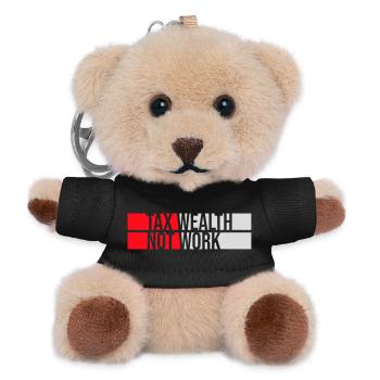 Tax Wealth Not Work Progressive Politics Economy - Teddy Keyring - black - Front
