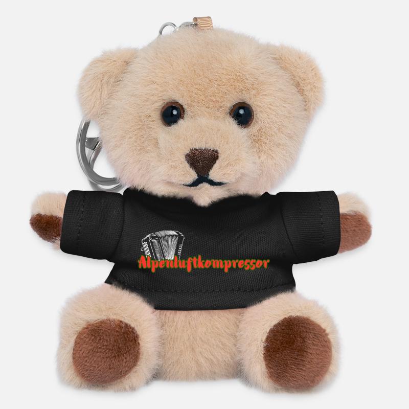 Alpenluftkompressor_2 - Teddy Schlüsselanhänger - Schwarz