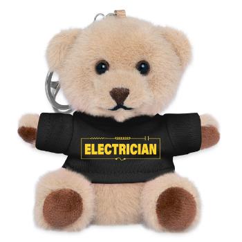 Electrician - Teddy Keyring - black - Front