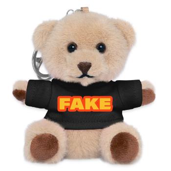 Fake - Teddy Keyring - black - Front