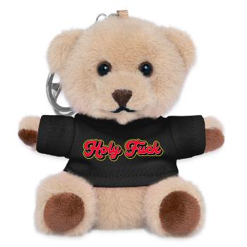 Heilige Scheiße 3D Red Script - Teddy Schlüsselanhänger - Schwarz - Vorne