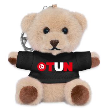 Tunisie - Porte-clés ourson - noir - Devant