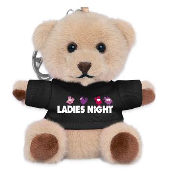 Soirée des filles - Enterrement de vie de jeune fille - Porte-clés ourson - noir - Devant
