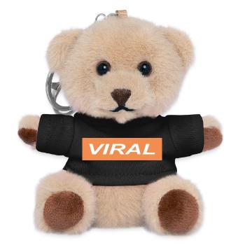 VIRAL - Teddy Schlüsselanhänger - Schwarz - Vorne