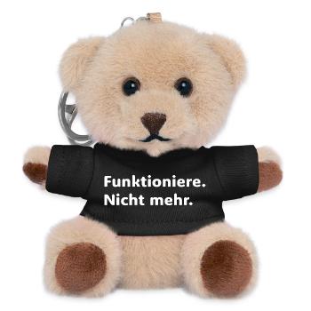 Funktioniert Nicht Mehr – Chemise en épicéa Lustiger - Porte-clés ourson - noir - Devant