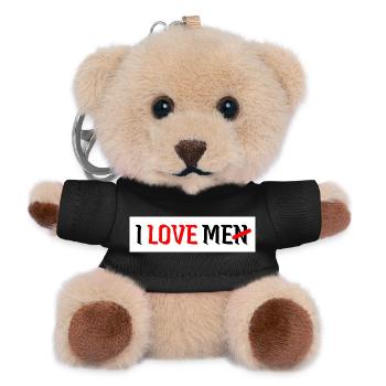 I love me i love men men self-love woman - Teddy Keyring - black - Front