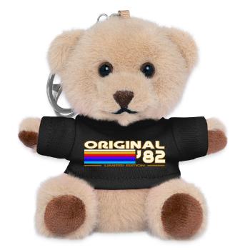 Original 82 Retro Rainbow - Teddy Keyring - black - Front