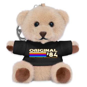 Originales 84 Retro Rainbow - Teddy Schlüsselanhänger - Schwarz - Vorne