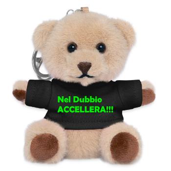 Nel_Dubbio_Accellera!!! - Teddy Keyring - black - Front