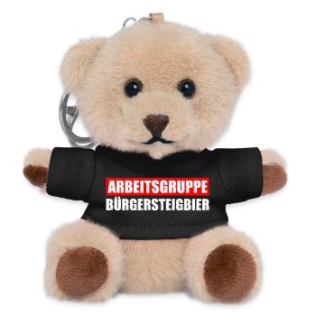 Bürgersteigbier OKF Ortskontrollfahrt - Teddy Schlüsselanhänger - Schwarz - Vorne