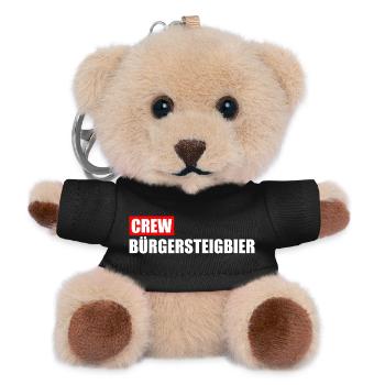 Crew Sidewalk Beer Local Control Trip OKF - Teddy Keyring - black - Front