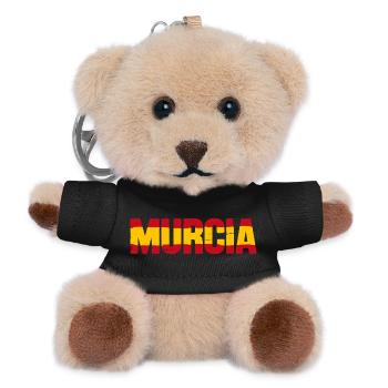 Murcia Flag Spain - Teddy Keyring - black - Front