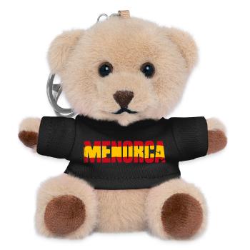 Menorca Flagge Spanien - Teddy Schlüsselanhänger - Schwarz - Vorne
