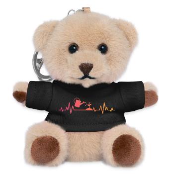 Sunset Heartbeat Gärtner Pflanzkübel - Teddy Schlüsselanhänger - Schwarz - Vorne
