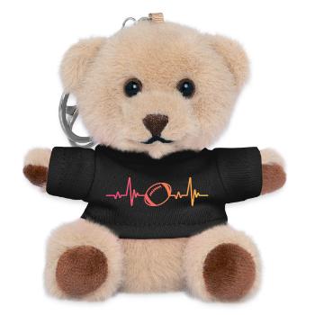 Rugby Sunset Heartbeat Rugby Rugby Man - Teddy Keyring - black - Front