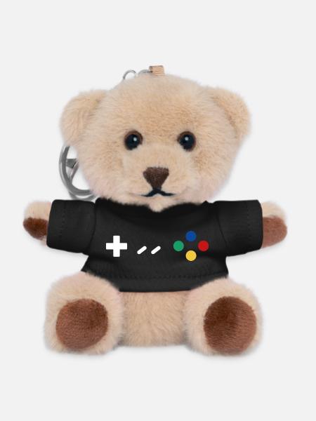 Gamepad - Teddy Schlüsselanhänger - Schwarz