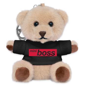 kind klein chef rot sohn tochter red box logo supr - Teddy Schlüsselanhänger - Schwarz - Vorne